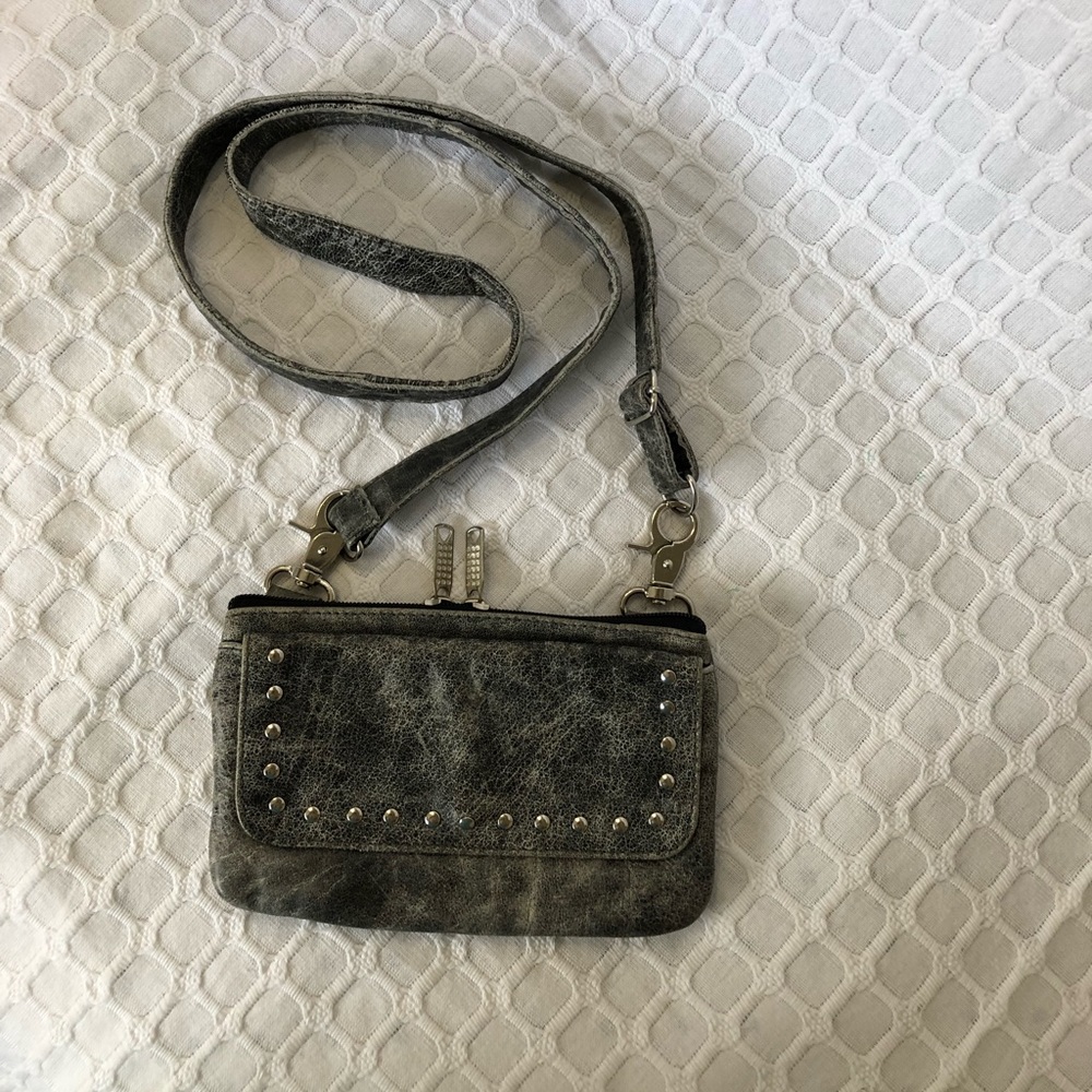 Women’s Crossbody distressed leather small purse